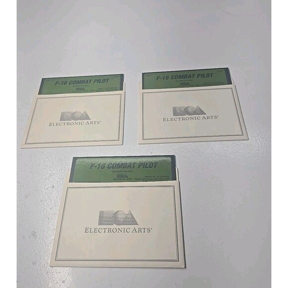 F/16 Combat Pilot PC game Electronic Arts Genuine Vintage PC Software Disks Only - Picture 2 of 10